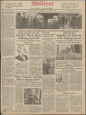 Milliyet Gazetesi 12 Aralık 1934 kapağı