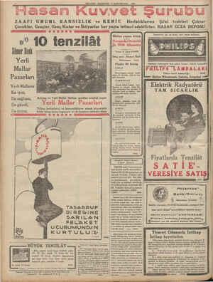    t MİLLİYET PAZARTESİ 17 KANUNEVVEL | 1934 ZAAFI UMUMİ, KANSIZLIK ve KEMİK Hastalıklarına Şifai tesirleri Çoktur Çocuklar,