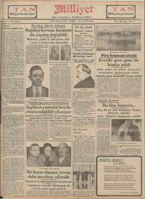 Milliyet Gazetesi 23 Aralık 1934 kapağı