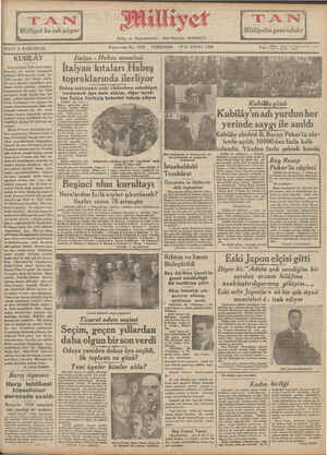 Milliyet Gazetesi 27 Aralık 1934 kapağı