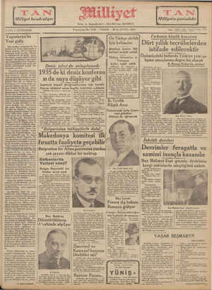 Milliyet Gazetesi December 30, 1934 kapağı