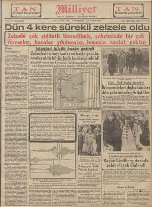 Milliyet Gazetesi January 5, 1935 kapağı