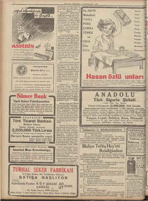    MILLIYET PERŞEMBE 17 IKINCIKANUN 1935 bulunun, Ambalaj ve kı TR el lerin Üzerinde halisliğini teketfül eden (3 markasın...