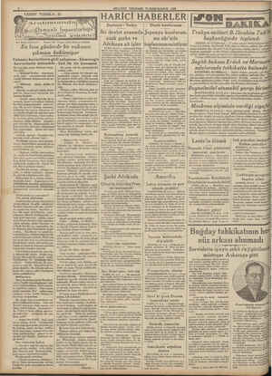  MİLLİYET RŞEMBE 24 İKINCİKANUN 1935 HARİCİ HABERLER| Her hahlu mahfuzdur. En kısa günlerde bir vakanın çıkması bekleniyor...
