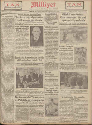 Milliyet Gazetesi January 26, 1935 kapağı