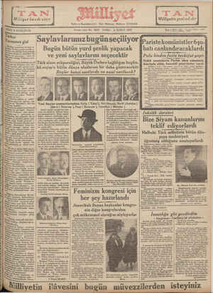 Milliyet Gazetesi February 8, 1935 kapağı