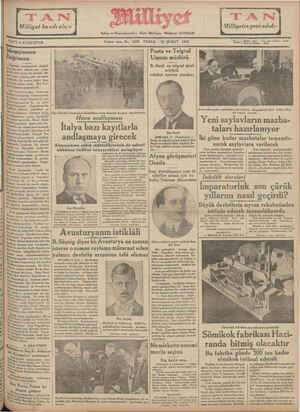 Milliyet Gazetesi February 10, 1935 kapağı