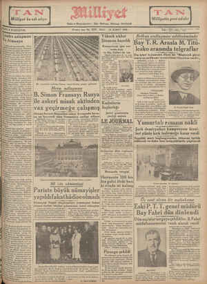 Milliyet Gazetesi February 12, 1935 kapağı