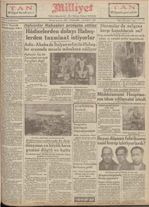 Milliyet Gazetesi February 14, 1935 kapağı
