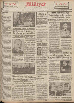 Milliyet Gazetesi February 17, 1935 kapağı