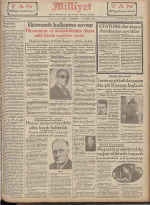 Milliyet Gazetesi February 20, 1935 kapağı