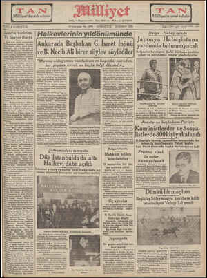 Milliyet Gazetesi February 23, 1935 kapağı
