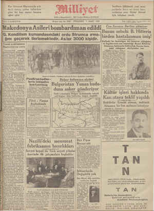 Milliyet Gazetesi 7 Mart 1935 kapağı