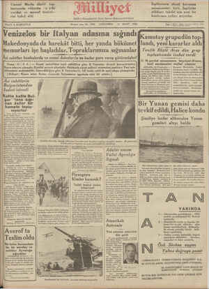 Milliyet Gazetesi 13 Mart 1935 kapağı