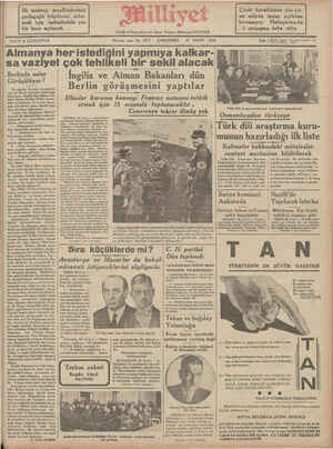 Milliyet Gazetesi March 27, 1935 kapağı
