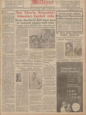 Milliyet Gazetesi 31 Mart 1935 kapağı