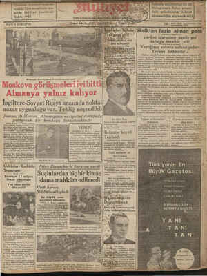 Milliyet Gazetesi 1 Nisan 1935 kapağı