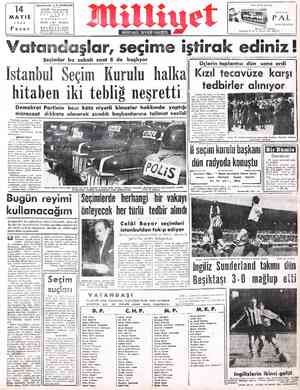  14 | MAYIS £ x i Başmuharriri: A. N. KARACAN ADRES: Nuruosmaniye Türbedar sokak No. 18 STANBUL ILıLSAYI:12 1950 FİATI Ç107