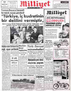 Milliyet sayfa 1
