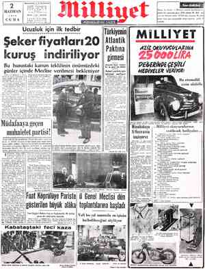  2 | HAZİRAN Başmuharriri A.N. KARACAN ADRES: Nuruosmaniye Türbedar sokak No. 18 İSTANBUL YIL;iI SAYI:Si 1950 FİATI TiV) KURUŞ