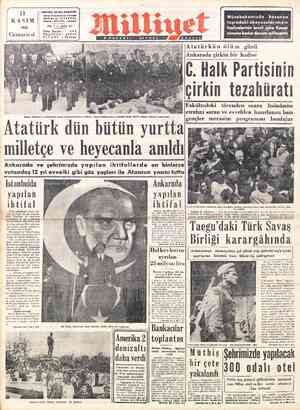  Başyasarı: AH Naci KARACAN Adres; Nuruosmaniye Türbodar Sokak No: 18-İSTANBUL Telgraf : MİLLİYET - İstanbul YIL: 1 — SAYI: