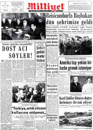 Milliyet sayfa 1