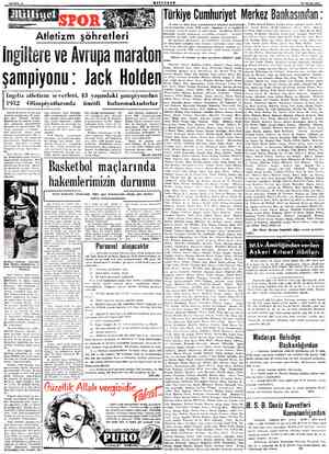  Atletizm şöhretlğri İngiltere ve Avrupa maraton ampiyonu: Jack Holden iz zıllelı Büyük Britanya ve Avrupa Aaraton şampiyonu,