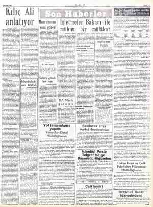  ALZASIM 1951 Kılıç Alı anlatıyor (Baştarafı 1 incide) — di. Çünkü muhaliflerin kendi- Bine yaptıkları başkumandan” hk...