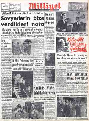  Adres; Nurucsmaniye Ti -bedar Sokak No: 18 .İSTANBUL 5 KASIM 19851 4 Pazartesi 'Tolgraf; MİLÜİYET - İstanbul ——— — — MCÜ SOT