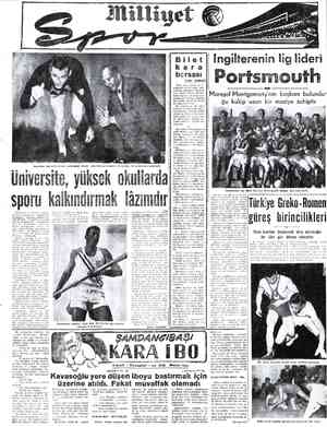  Ünivers sporu ka Üniversite ve yüksek da spor faaliyetleri - bügünle'de üzeredir. Men okullar- — he kınmi n di rası her sene