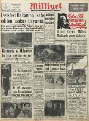  Adres: Nuruasmaniye Türbedar Sokak No; 18-İSTANBUL Talgraf: MİLLİYET / İstanbul 15 Aralık 1951 YAK 2 — SAYI: 573 C « İ| —...