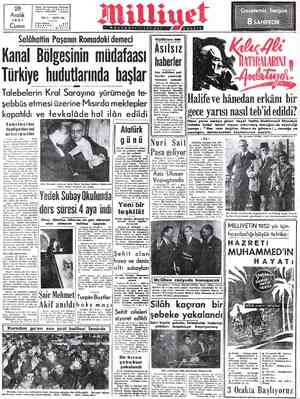  28 - Aralık Adres: Nuruosmaniye Türbedar Sokak No; 18 -İSTANBUL Telgraf: MİLLİYET İstanbul YIL: 2 — SAYI: 586 1951 C Posta