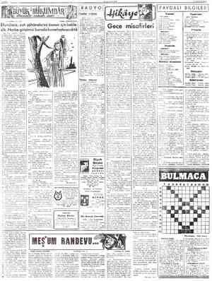  SAYFA * -— u y - aü MİLLİYET - 13.SUBAT 1957 M a z bi 5 lî,, n İNRADYO| İFAYDALI BİLGİLER | g 2 u DA İstanbul - radyosu...