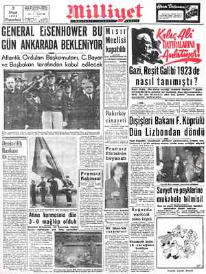  3 Adres: Nurucsmoniye Türbedar Sokak No: 18 -İSTANBUL Telgrafı MİLLİYET — İstanbul Mart 1952 ot .. Pazartesi | EpErer: YIL ;
