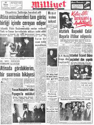  Aöres: Nuruosmaniye Türbedar Sokak No: 18.İSTANBUL Telgraf: MİLLİYET . İstanbul 2—SAYI: TI0 4923 29614 Kuru Bugün şehijn3izde