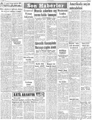  5 EYLÜL 1952 MİLLİYET Hitler müzakerat hakkında Göring- den mufassal malümat istemişti —230— | Eden'in vaktiyle sorduğu su-