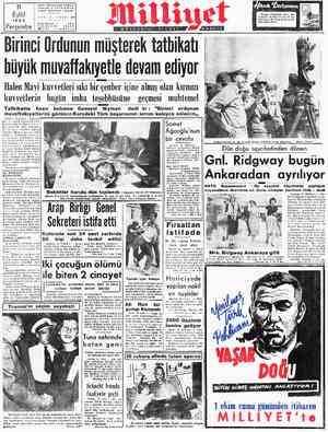  Nuruosmaniye Türbedar 0.18 İSTANBUL İYET - İstonbul WYIL: 3—SAYI: 839 1952 P. W xa c 492 erşembe | TELEE O SAŞMM Bugün...