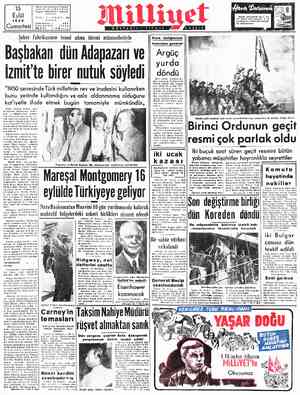  13 | Eylül — | Adret Sokak No, 18 18 Telgraf: MİLLİYET - İstanbul YIL: 3—SAYI; 841 1952 ı İ vosta kutusu o2 TELEFON: 29614