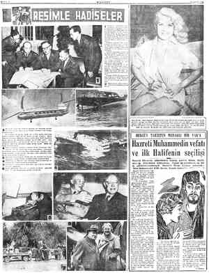  OMİLLEYET V EVLÜL 1952 Almanyalı Hans Von Schertel adındaki bir mühendis tarafın-. Bo dan ünyanın en süratli yolcu aakliye