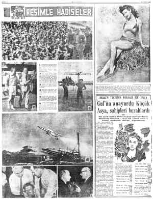  BAYFA: 4 MİLLİYET 15 EYLÜL 1952 redede mühim iştir. Resimde ken ve kendi- ini dinliyen binlerce Geredeli görülmektedir....