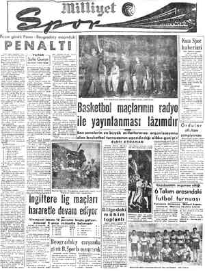  Pazar günkü Fener - Beogradsky maçındaki LE günü oynanan Fener- — Beogradsky maçında gereyan eden bir kaide ihlâlin- den...