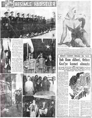  İstanbulun — düşman işgalin- den — kurtarılışının — 29 unca yıldönümü dün Taksimde yapı- lan mühteşem bir. geçit resmi ile