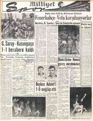  G. Saray - Kasımpaşa 1-1 berabere kaldı sevinci - içinde ası mpaşalılar, görül maçdan — sonra yorlar Baştan sona kadar hâkim