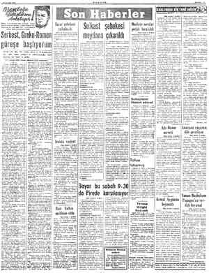  27 KASIM 1952 MİLLİYET Dünya mi Sabakada bir kere dahi sırtı 'yere gelmiyen büyük Türk güreşçisinin hayatı Serbest,...