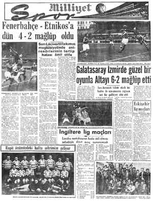  Sarı Lâcivertlitakımın maglübiyetinde ant- renörlerinin tertip FENERBAHÇE Dün Mithatpaşa Stadı fa h bir galibiyet görmek...