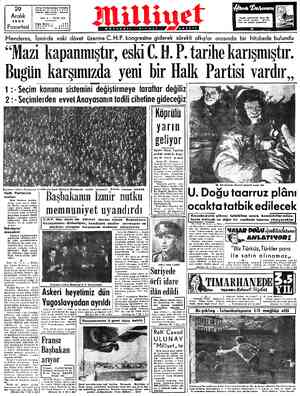  29 Aralık Adreş: Nuru: Sokak No, 18 İSTANBUL Telgraf: MİLLİYET - İstanbul 1952 B Posta Kutusu «s3 Pazartesi | #FAfY 'N a...