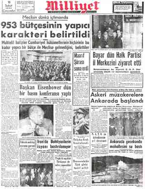  D 18 Şubat Adreş: Nuruosmaniye Türbedar Sokak No. 18 İSTANBUL Telgraf: MİLLİYET - İstanbul YIL: 3—SAYI: 999 ' siyetle...