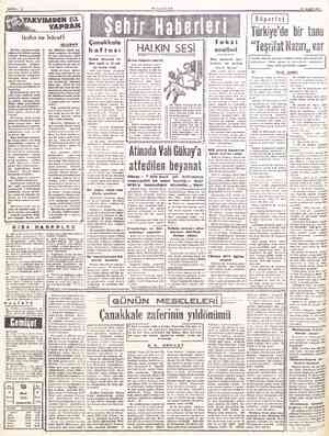  MILLEYEZ 18 MART 1953 Röportaj Türkiye'de bir tane “Teşrifat Nazırı,, va iİzaha ne hâcet! ULUNAY Çanakkale Taksi _ HALKIN...