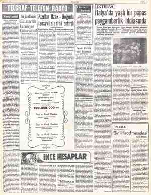  # DA M 30 NISAN 1953 —— —a | . | Siyasi İcmal Kore mütareke müzakereleri Komünistler, geniş bir pro- paganda mevzuu...