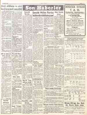  2 TEMMUZ 1953 MİLLİYE'L A&şli silâhların ve sivri bıçaklarınimali menedildi TBaş tarafı birincide) olduğunu belirterek, böyle